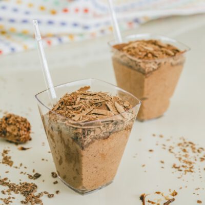 Tacinhas de Mousse - chocolate